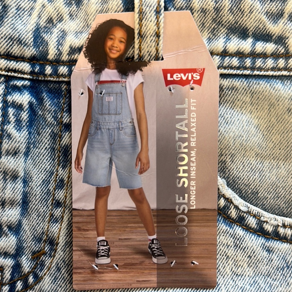 Levi's Blue Denim Overalls Relaxed Fit. New with tags
